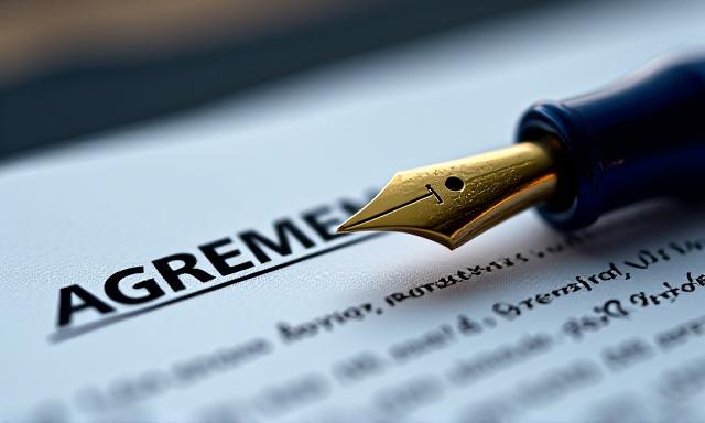 Abstract data security and legal documents